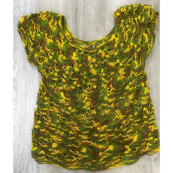 Vintage Crochet Lace Top Boho‎ Fairy Grunge Cottagecore Boho Festival Granola - Image 6