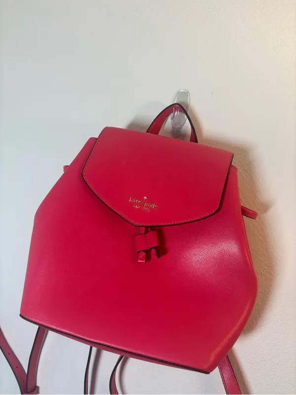 Kate Spade Hot Pink Leather Mini Backpack - Image 3