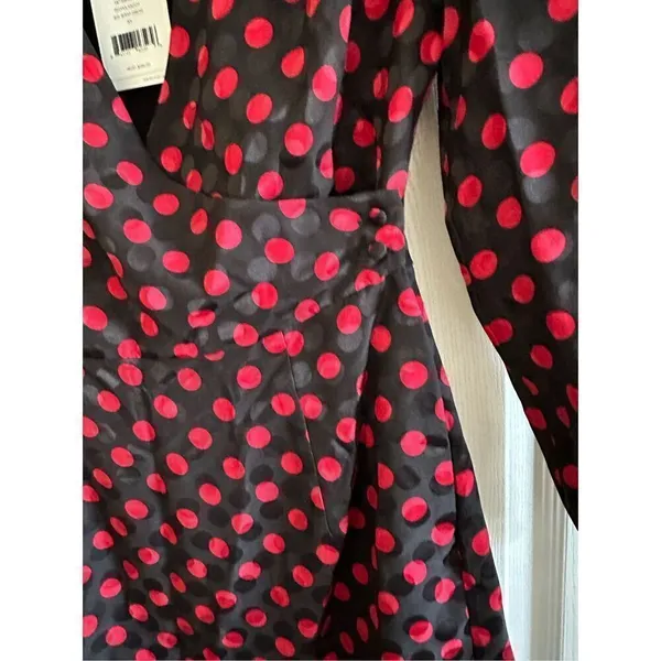 NWT Re/Done Polka Dot 80s Silk Dress Size XS - Image 6