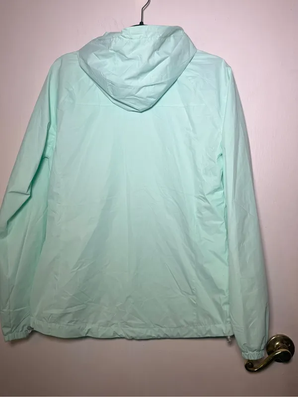 New Balance Women's Mint Hooded Windbreaker Jacket Medium Activewear - Image 7