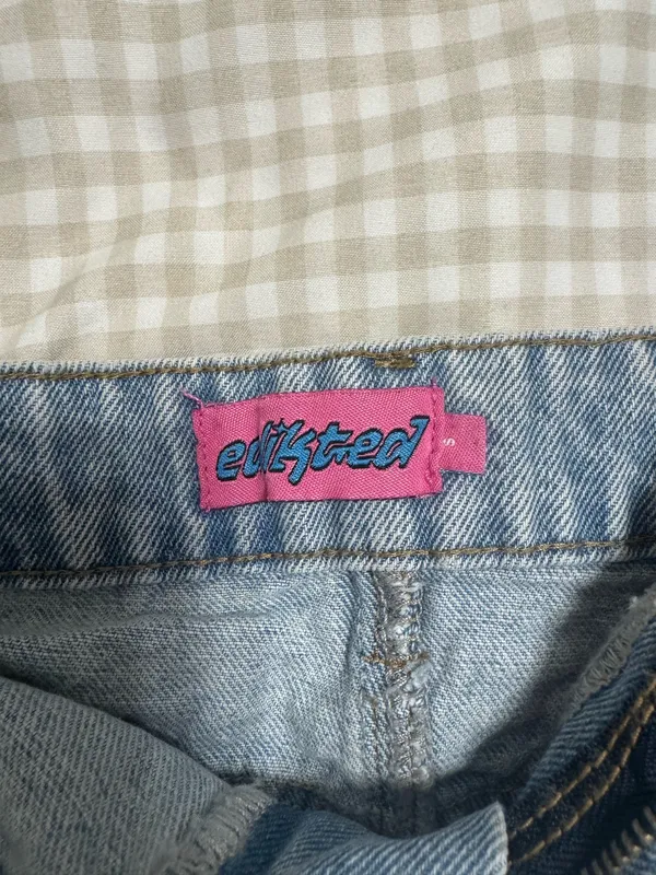 Edikted Mini Skirt Denim - Image 3