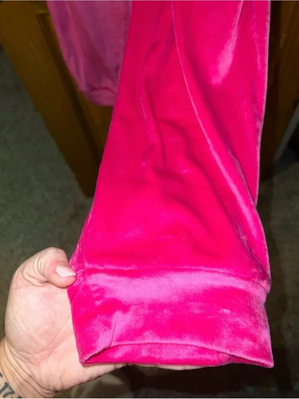 Juicy Couture Hot Pink Velour Joggers - Image 6