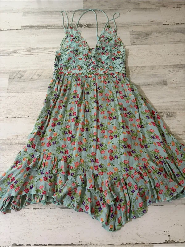 Free People Adella Printed Mini Slip/ Dress - Image 5