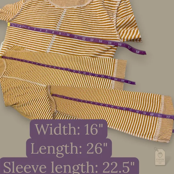 Maeve Anthropologie Mustard Striped Cowl-Neck Tunic Sweater S - Image 8
