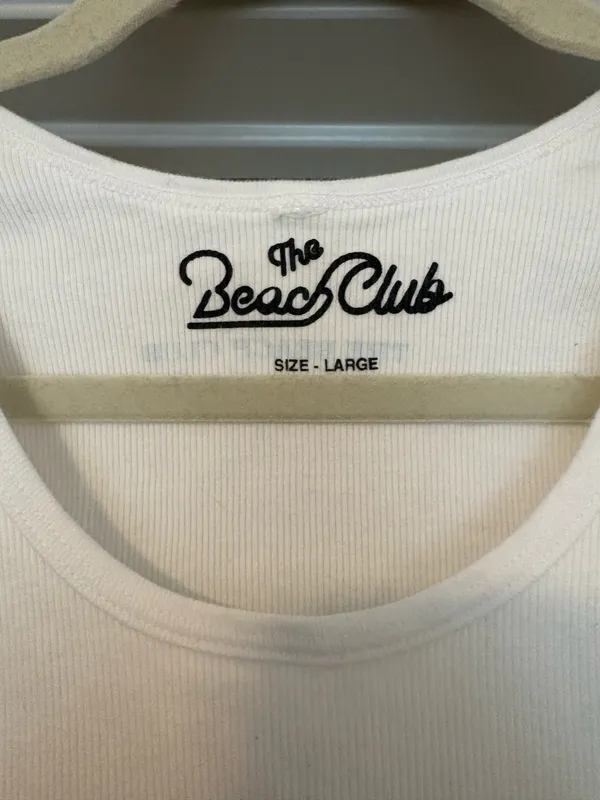 The Beach Club Tank White Size L - Image 2