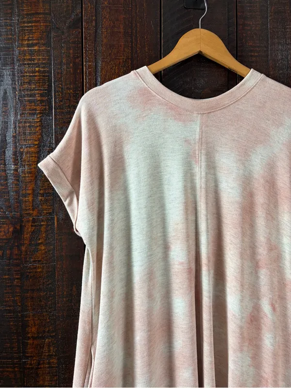Talulah Rose Tie-Dye Short Sleeve Relaxed Tshirt Midi Dress - Image 4