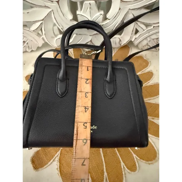 Kate Spade Knott Mini Satchel Black Pebbled‎ Leather PXR00438 NWT $298 Retail FS - Image 6