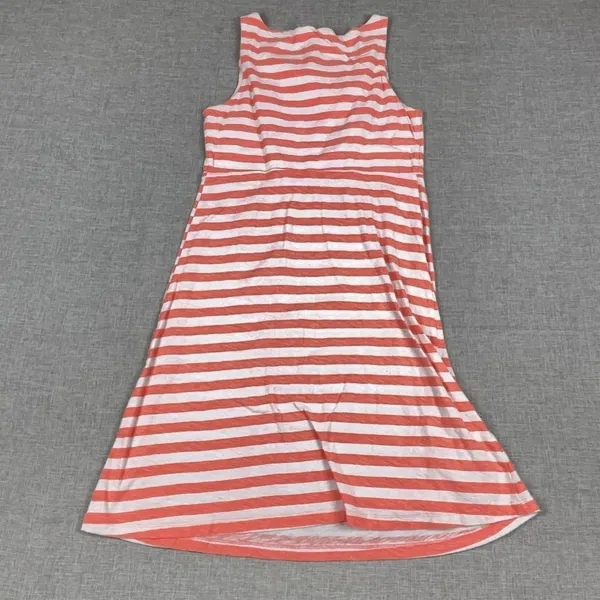 Tommy Bahama Tank Dress Womens Small Pink White Striped Scoop Neck Cotton Jersey - Image 7