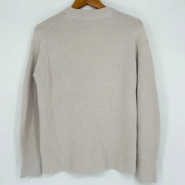 LULULEMON Merino Wool-Blend Ribbed Crew Neck Sweater Womens 4 Athleisure Comfort - Image 5