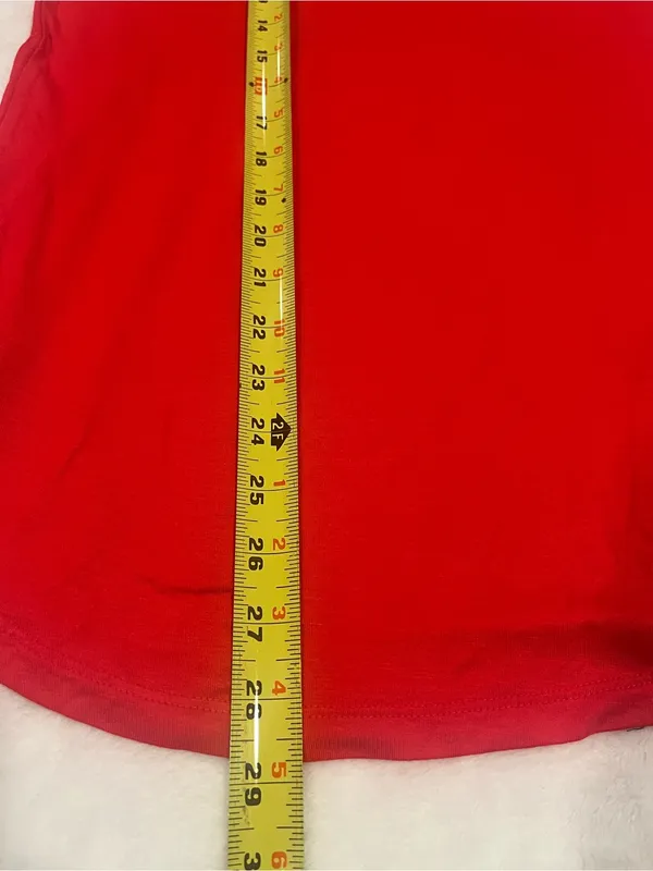 Vibrant Red Racerback Tank Top - Image 6