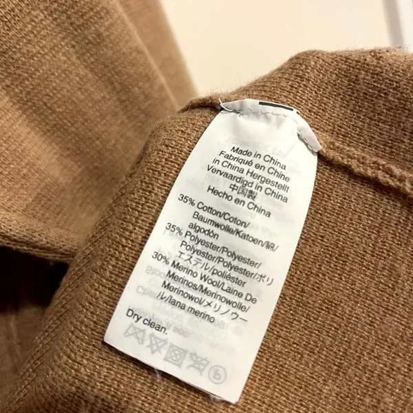 J.Crew Sweater Blazer Sophie Open Front Camel Tan Wool Blend Women Size S - Image 3