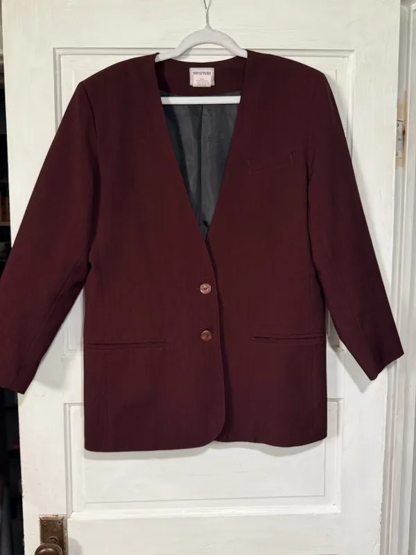 Reflection of Dallas Deep Burgundy Three Piece Suit - Image 10