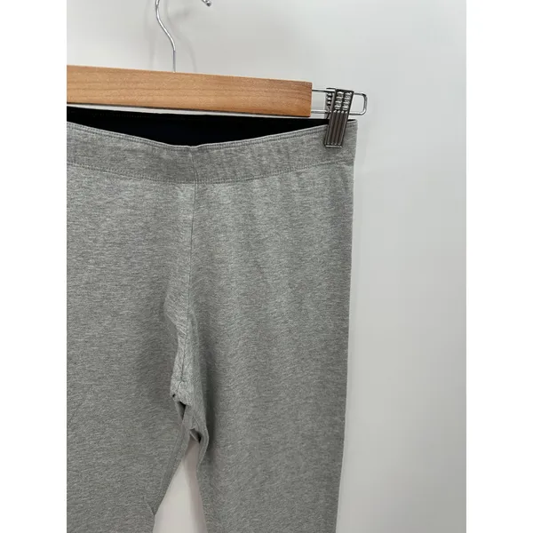 Nike Gray Future Logo Cropped Mid Rise‎ Leggings Cotton BV3989-063 Womens Size S - Image 4