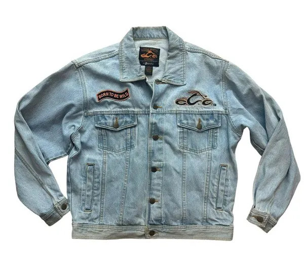 Orange County Choppers Denim Jacket Size Medium - Image 3