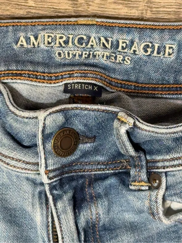 American Eagle Kick Boot Stretch X Jeans Women’s 0 Regular Light Wash - Image 6