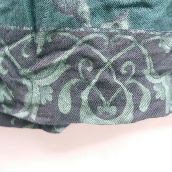 Norton McNaughton 14 Forest Green Floral Victorian Tapestry Skirt Plus - Image 9