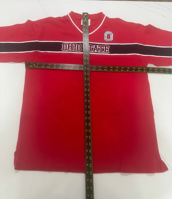 🏈 Vintage Ohio State Buckeyes V-Neck Jersey Tee (Lee Sport) 🌰 - Image 4