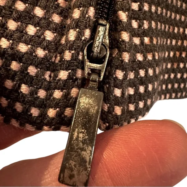 Giorgio Armani Jacket Women 10‎ Gray Pink Double Breasted Military Luxury Career - Image 5
