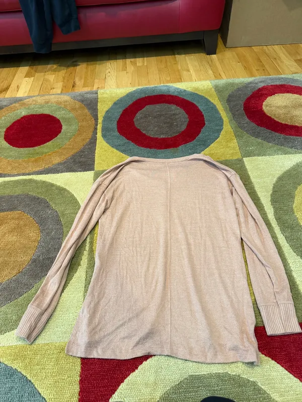 Abercrombie & Fitch Soft A&F Cozy Long Oversized Henley Long Sleeve Top Size XS - Image 4