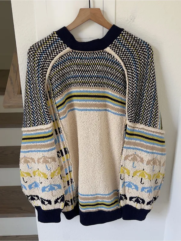 Free People We The Free Umbrella Day Cardigan in Ivory Combo NWT - Image 3