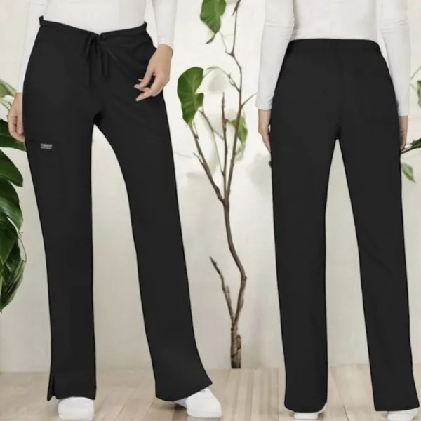 NEW Cherokee Workwear Black Scrub‎ Pants Medical Career Comfort Stretch LT - Image 2