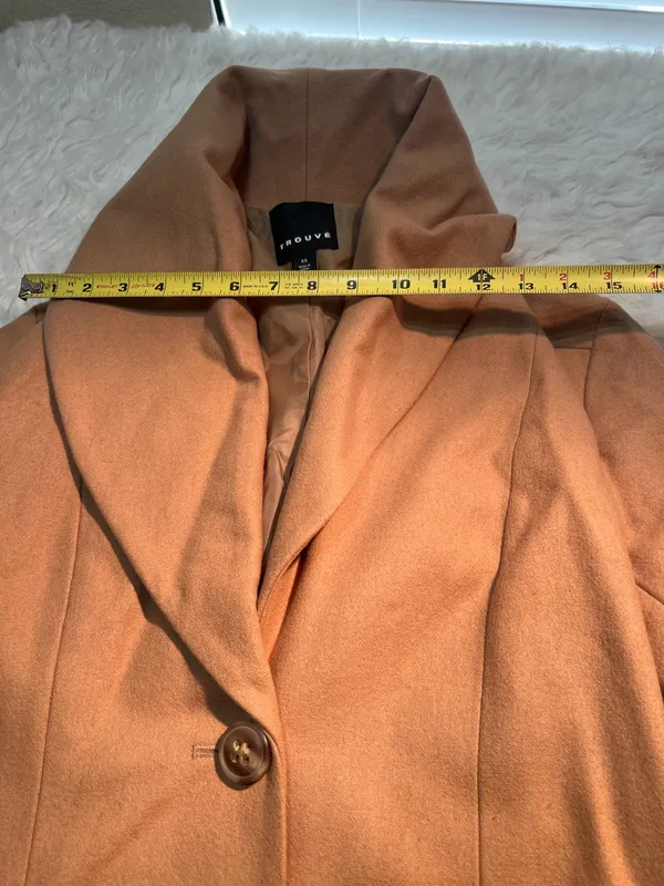 Trouve Wool Blend Coat Women’s Size XS Tan - Image 13