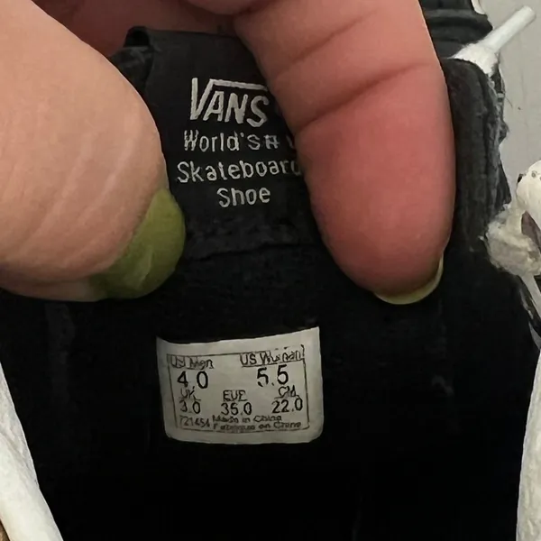 Vans Sk8-Hi Leopard Print Faux Calf Hair Black Leather High Top Sneakers 5.5 - Image 8