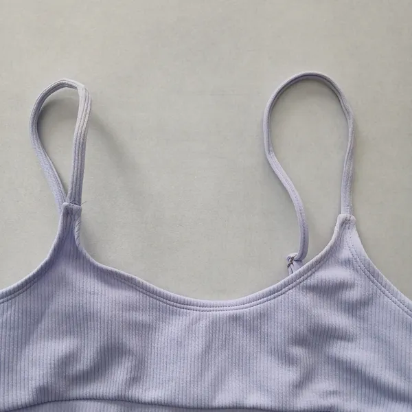 Purple Y2K Swim Resort Beach Vacation Halter Grunge Tropical Goth Bikini Top L‎ - Image 3