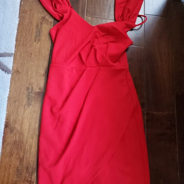 Red mini dress size small perfect for valentines day dress has a lining - Image 2