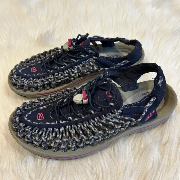 KEEN Newport H2 Water‎ Sandal Navy Pink Athletic Outdoor Women Size 9.5 - Image 2