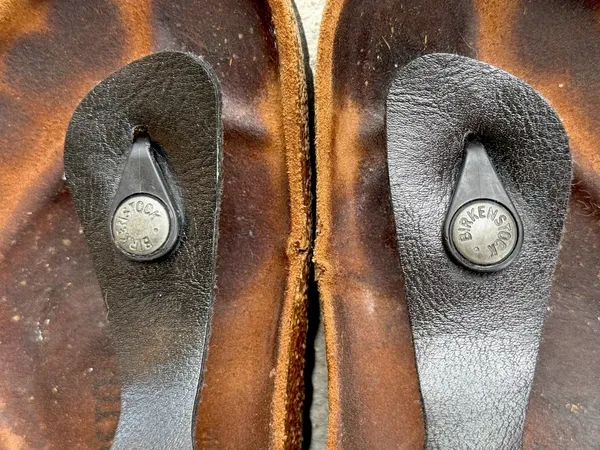 Birkenstock Ramses Black Leather Thong Sandals Sz 38 Flip Flop Gizeh Style - Image 5