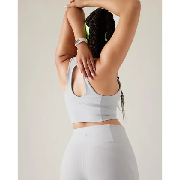 Athleta L Ultimate Longline Bra Large A-C Stratus Grey - Image 7