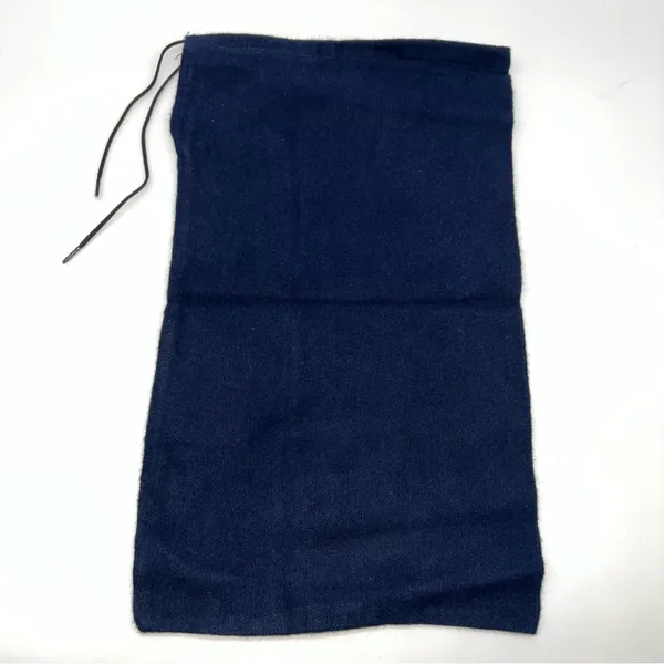Prada Navy Blue Cotton Flannel Drawstring Dust Bag 15” X 8.5” - Image 5