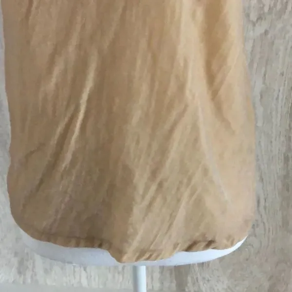 Zara Tan Velvet-like Lace Arm Trim Tank Top - Image 5