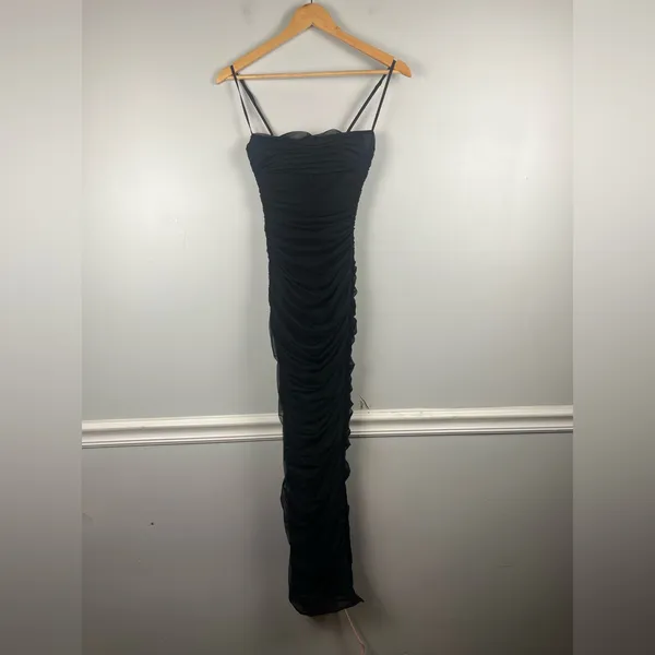 House of CB Black Fornarina Mesh Organza Dress Size extra small - Image 5