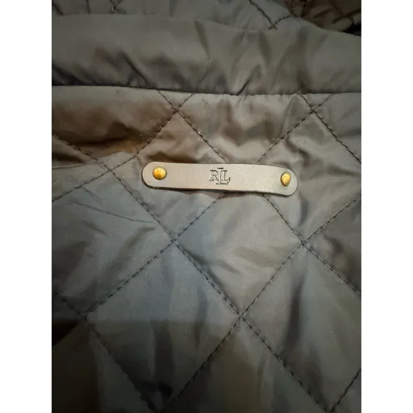 Lauren Ralph Lauren Quilted Hooded Anorak Coat Black Size Petite XS Hooded - Image 13