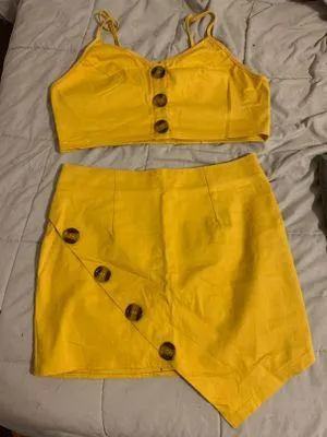 Zaful Yellow Set - Image 2