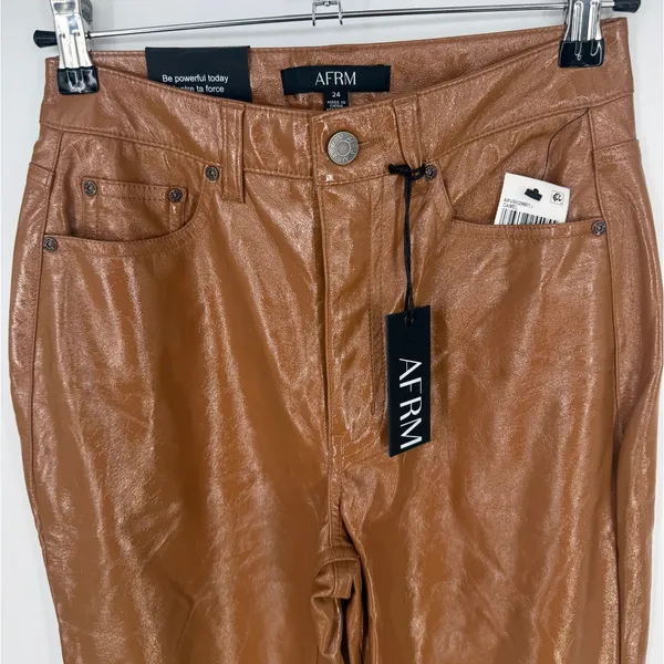 AFRM Heston Paten High-Rise Straight Leg Pant Size 24 - Image 5