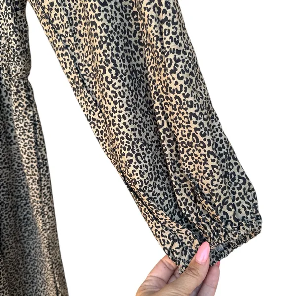 A New Day New women’s leopard print Long Sleeve Dress xs - Image 6
