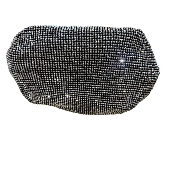 I.N.C. International Concepts Rhinestone Pewter Hobo Mini Purse - Image 8