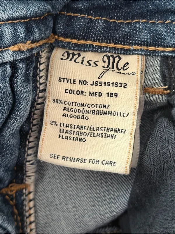 Miss Me Signature Skinny Jeans Size 25 Distressed Stretch Denim - Image 6