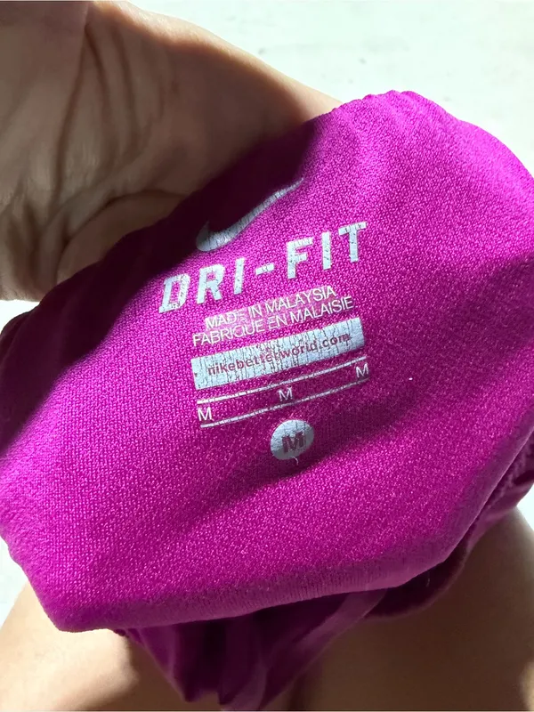 Nike Women's Magenta Running Shorts with Red Side Panels medium - Image 4
