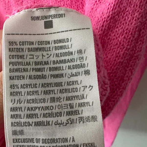 Y2K Abercrombie & Fitch Pink Embroidered Moose Logo‎ Sweater - Image 5