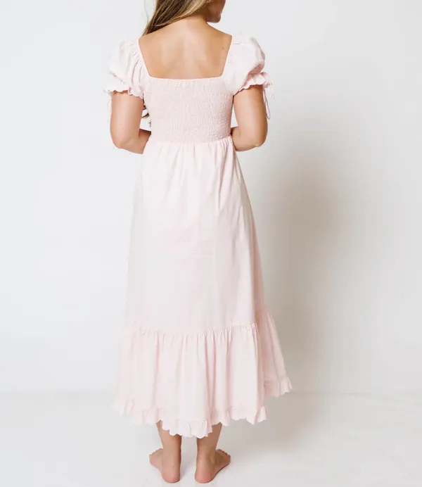 The Worth Collective - Holdyn 100% Cotton Dress Pink - Image 3
