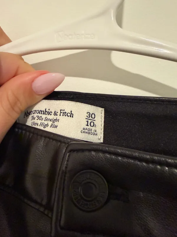 Abercrombie Leather Pants Straight - Image 2