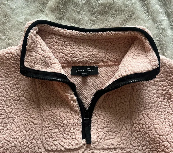 Fleece Pullover Pink - Image 2