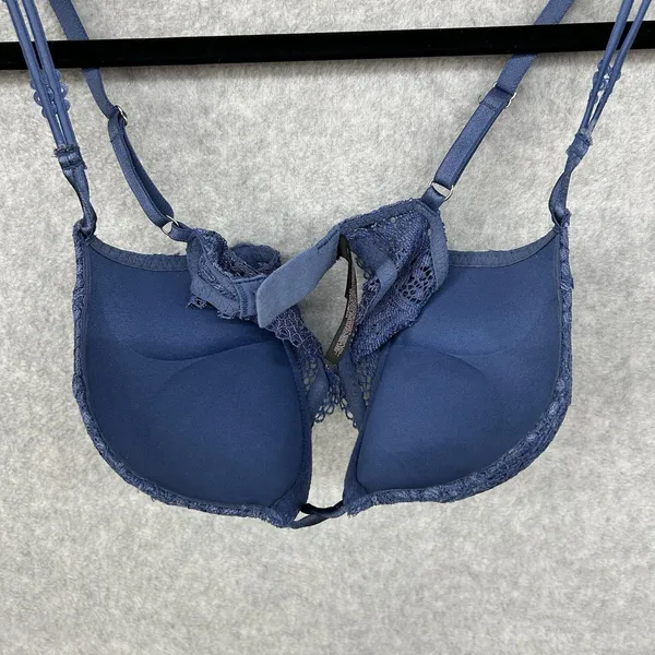 Victoria’s Secret Blue Lace Push up Women's Bra Size 32C - Image 5