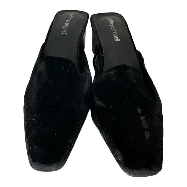 Jeffrey Campbell Jenae‎ Black Velvet Mules - Image 2