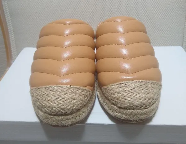 Espadrille Quilted Mules Slip On Shoes - Image 5