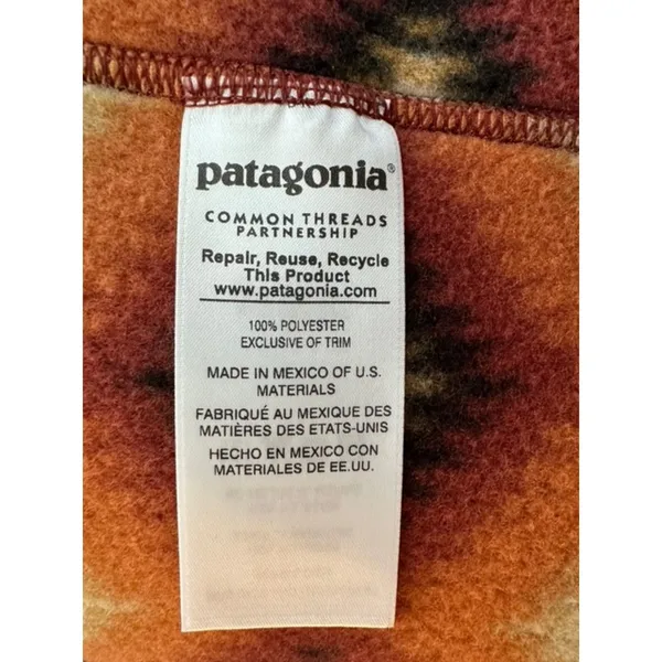 Patagonia Lightweight Synchilla® Poncho Cinder Red XS/S - Image 5